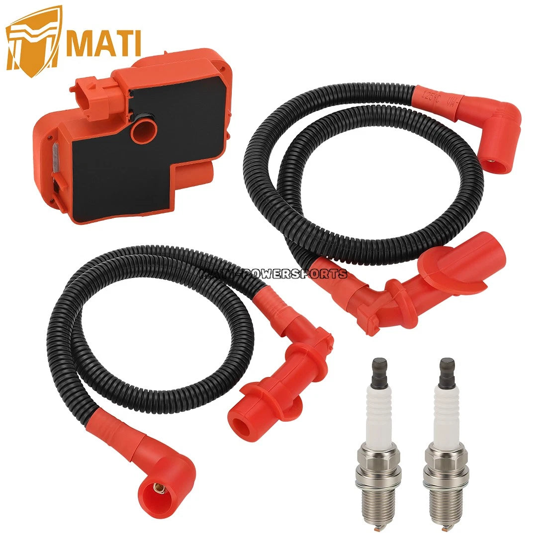 Ignition coil & Spark plug & Wire Cap For Polaris Sportsman Ranger RZR 700 800 2005-2016 4010425