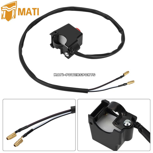 Left Kill Switch Assembly For Suzuki LT50 LT-A50 QuadRunner QuadMaster 50 37400-04602
