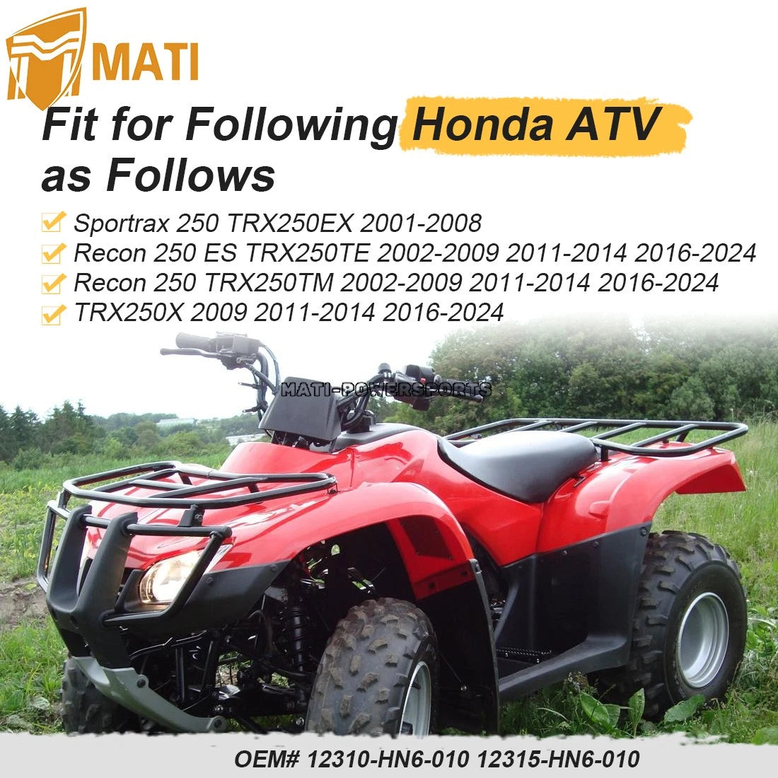 Cylinder Head Cover For Honda Sportrax FourTrax Recon 250 TRX250 EX/TE/TM/X 2001-2024 12310-HN6-010