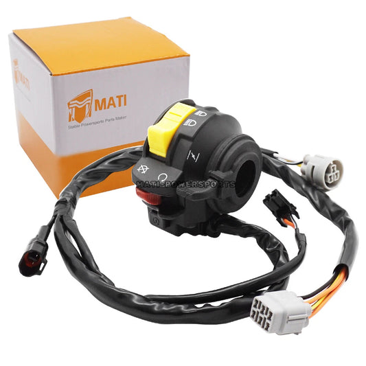 Left Handlebar Switch For Kawasaki KFX400 2003-2006 46091-S021 Start Stop Kill Headlight
