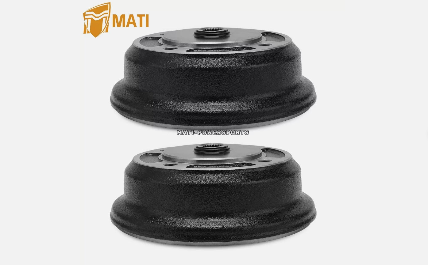 2PCS Rear Left & Right Wheel Brake Drum Hub For Kawasaki Mule 4010 4000 3020 3010 3000 2510 KAF620 KAF950 2001-Up 41038-0035 41038-7502